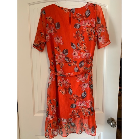 A New Day Women’s Short Sleeved Floral Dress with Bow size M - Picture 3 of 3